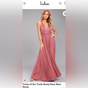 Lulu’s Tricks if the Trade dress in dusty rose. Only worn once. Size S.